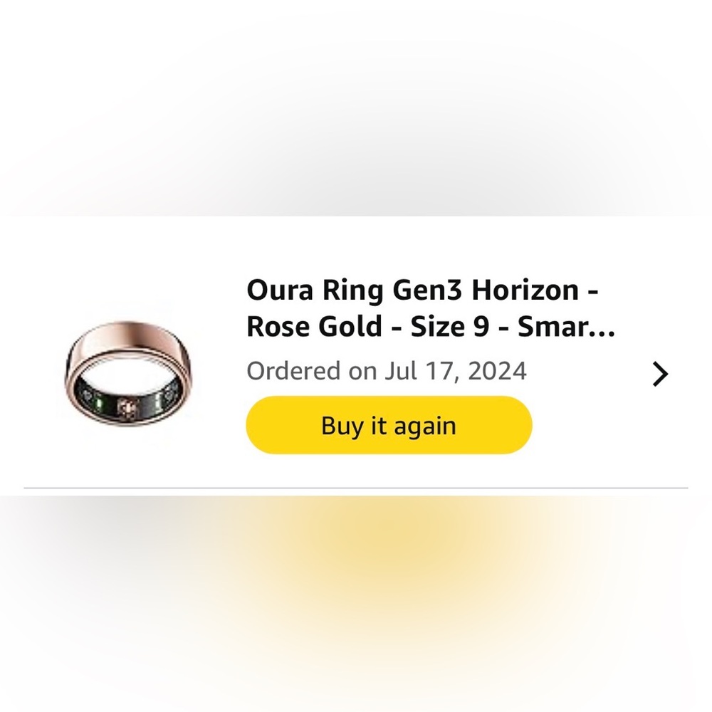 Ours Ring Gen 3 Rose Gold size 9 Excellent Used Condition